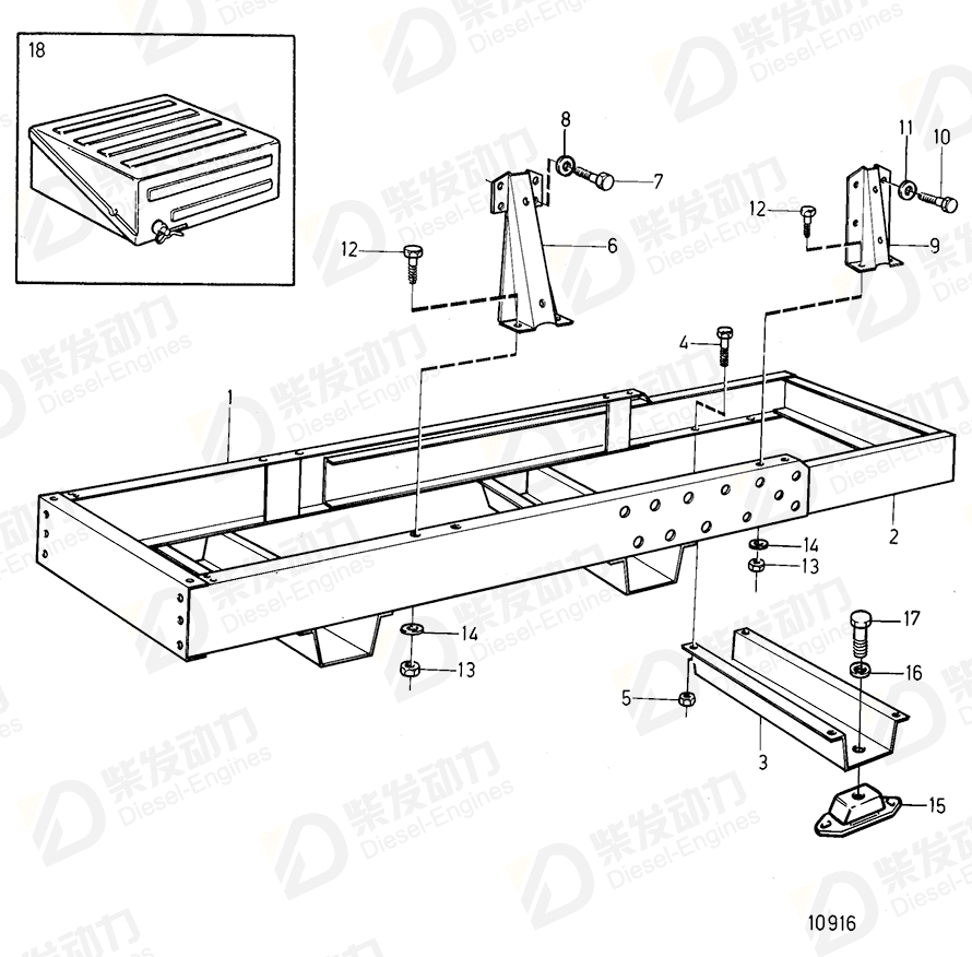 volvo penta Crossmember 862905 Drawing volvo penta Crossmember 862905 Drawing
